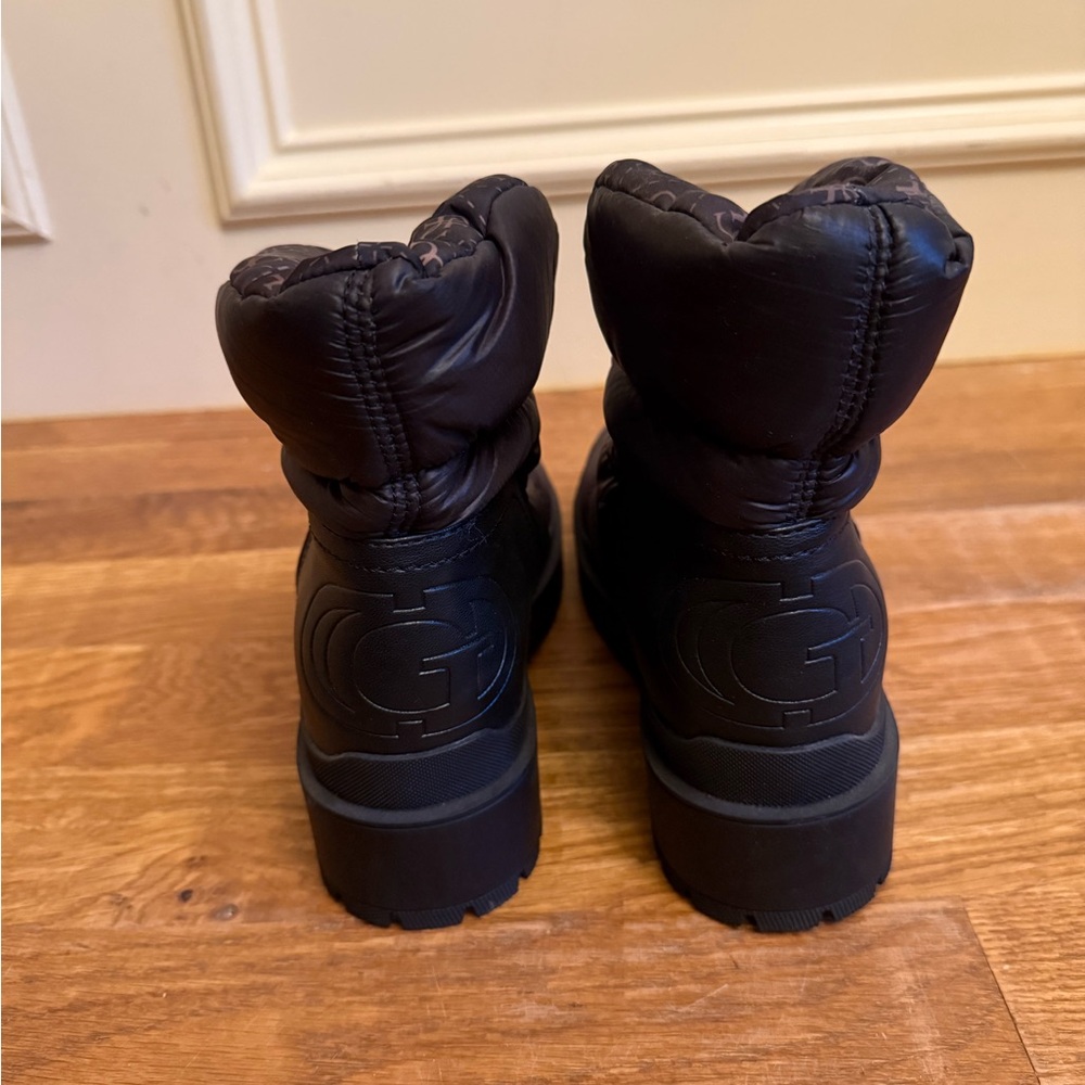 Guess Black Winter Boots with Quilted Design - Picture 3 of 8